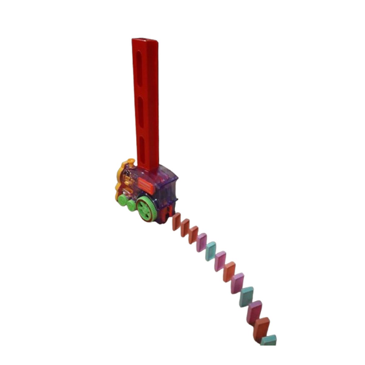 GENERICO - Juguete tren de dominocon luz y sonido 60 piezas para niños