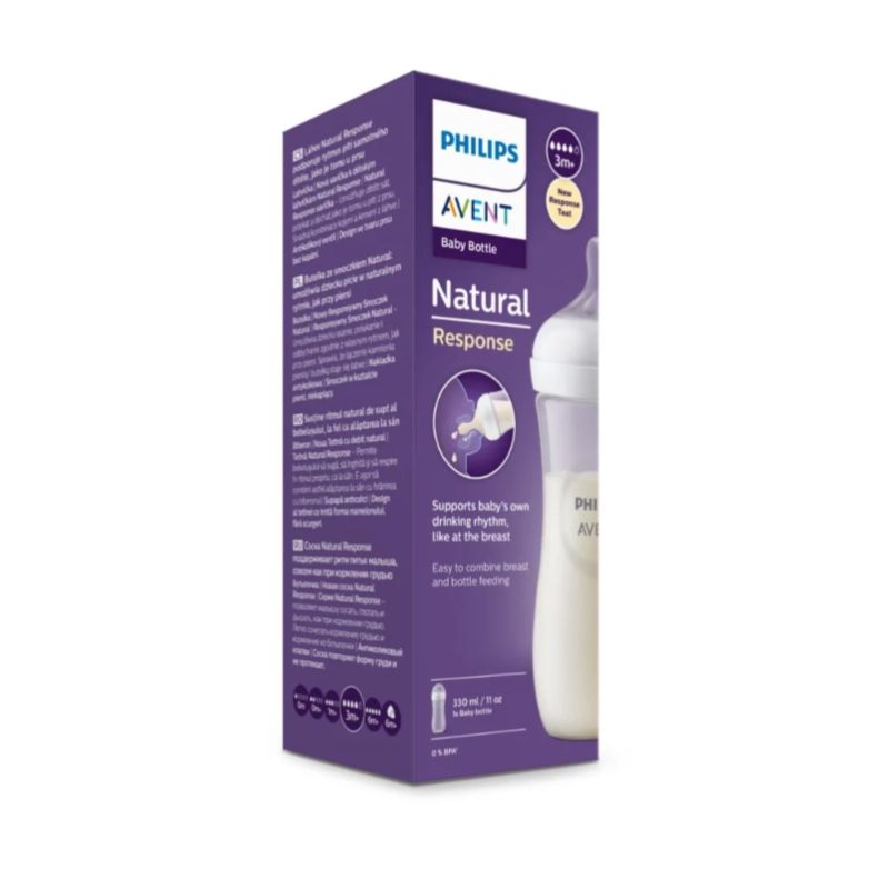 AVENT - Mamadera Avent Natural Response 330ml 3m+