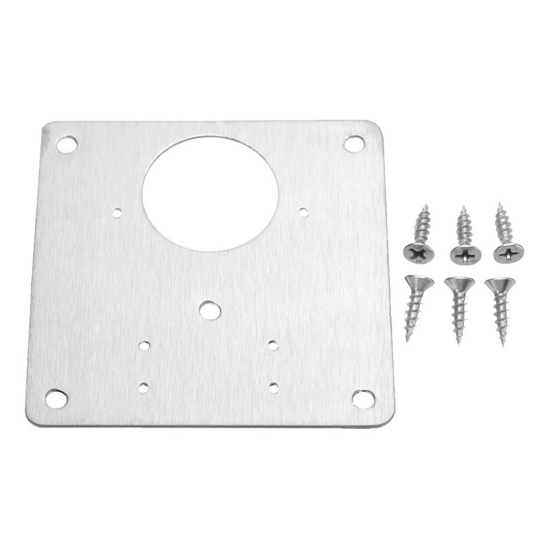 GENERICO - Placa De Reparacion Bisagra Mueble Tornillos Puerta