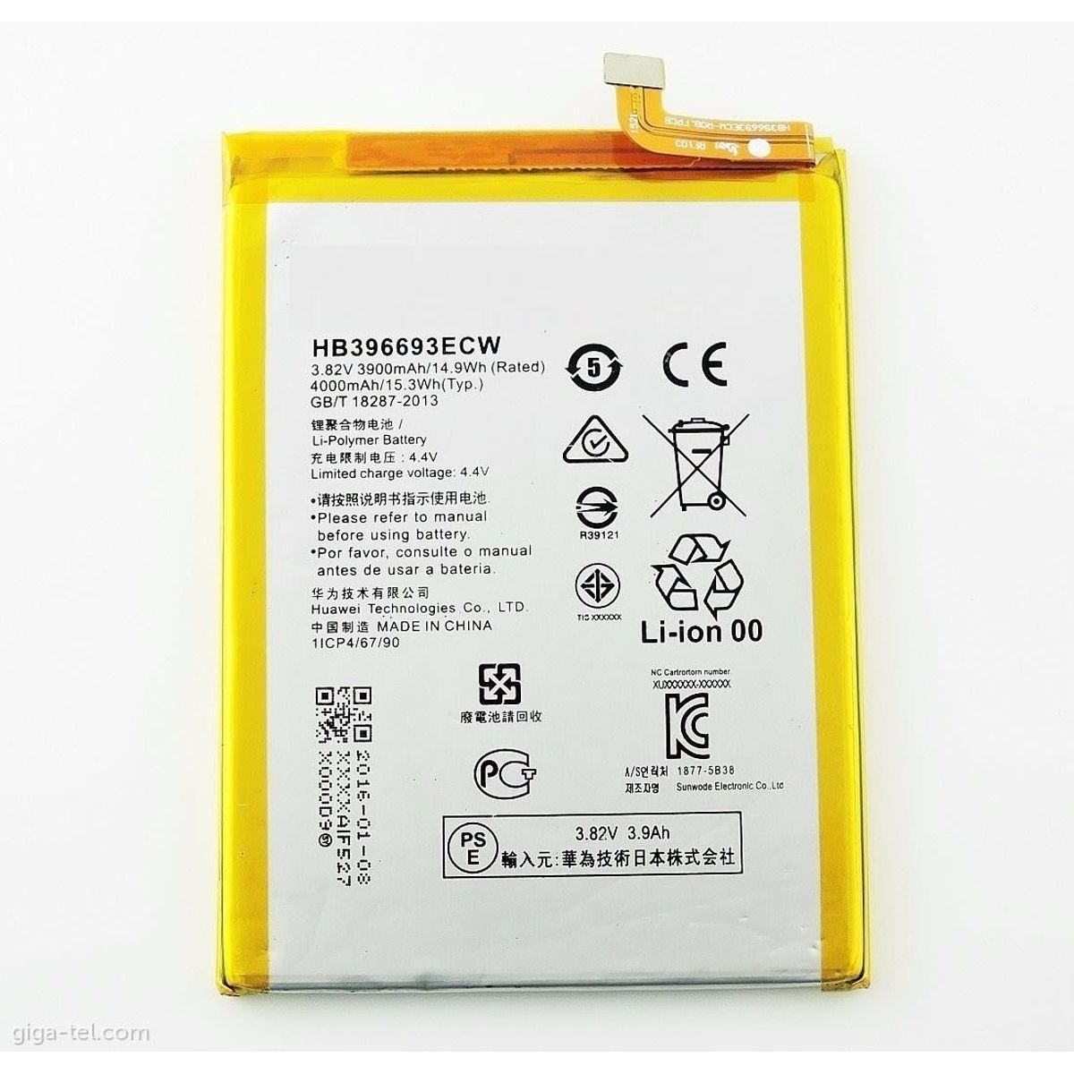 GENERICO - Batería Compatible Con Huawei Mate 7