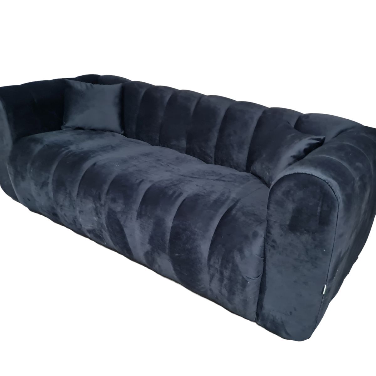 GENERICO - Sofa Martins 2 mts, felpa Negra