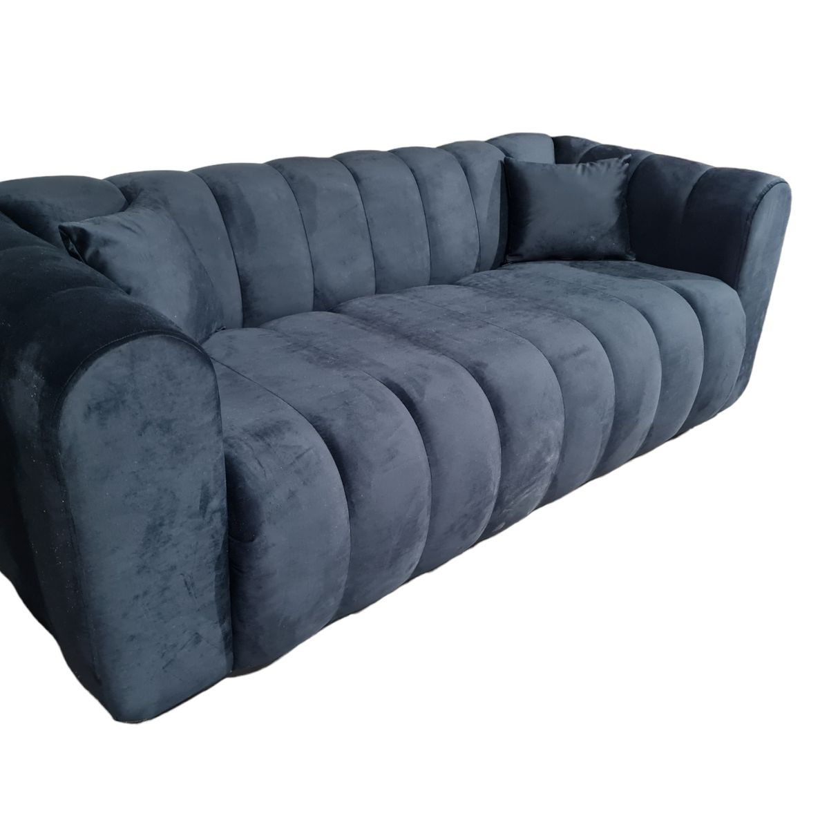 GENERICO - Sofa Martins 2 mts, felpa Negra