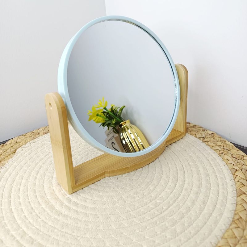 HOMEY - PACK 2 Espejo De Maquillaje Redondo Giratorio 360°