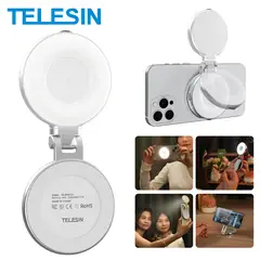 TELESIN - Aro de Luz Magnético MagSafe con 3 Modos Ajustable -
