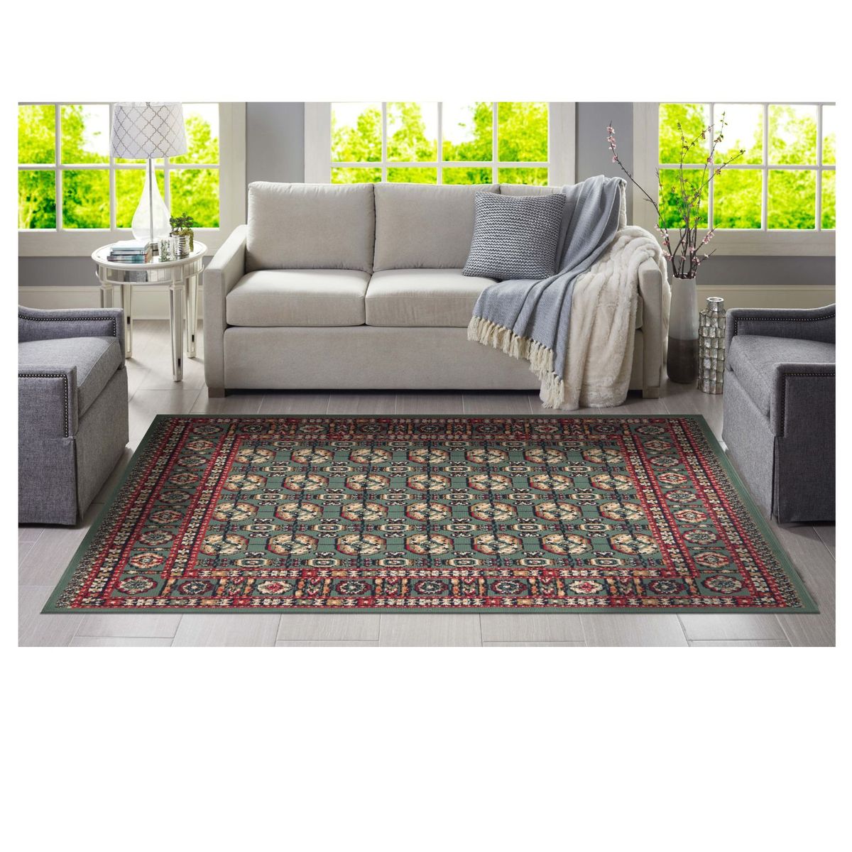 CANNON - Alfombra Dalia Verde 150x200