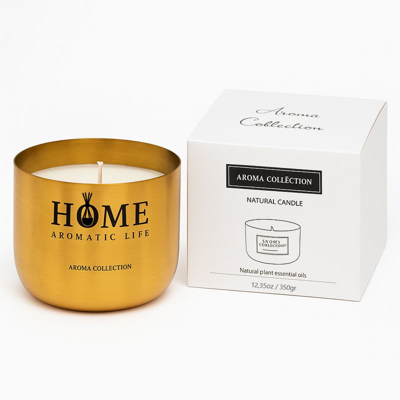 WAKESHOME - Vela Aromatica De Lujo 100% Cera De Soya