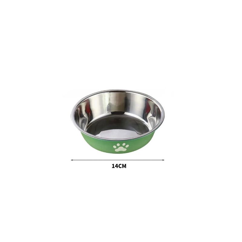 GENERICO - COMEDERO METALICO PARA MASCOTAS 14CM