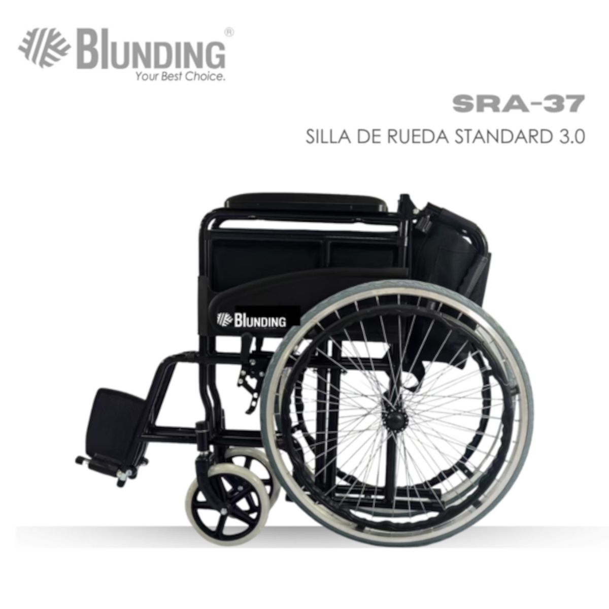 BLUNDING - Silla de Ruedas 3.0 Superligera Plegable