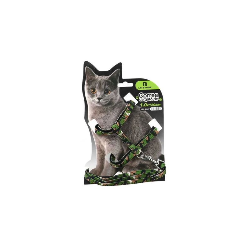 GENERICO - ARNES PARA GATOS + CORREA 120CM