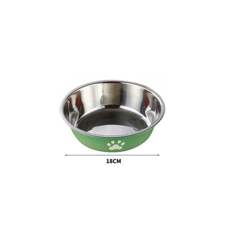 GENERICO - COMEDERO METALICO PARA MASCOTAS 18CM