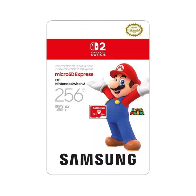 NINTENDO - Tarjeta microSD Express Samsung de 256GB para Nintendo Switch 2