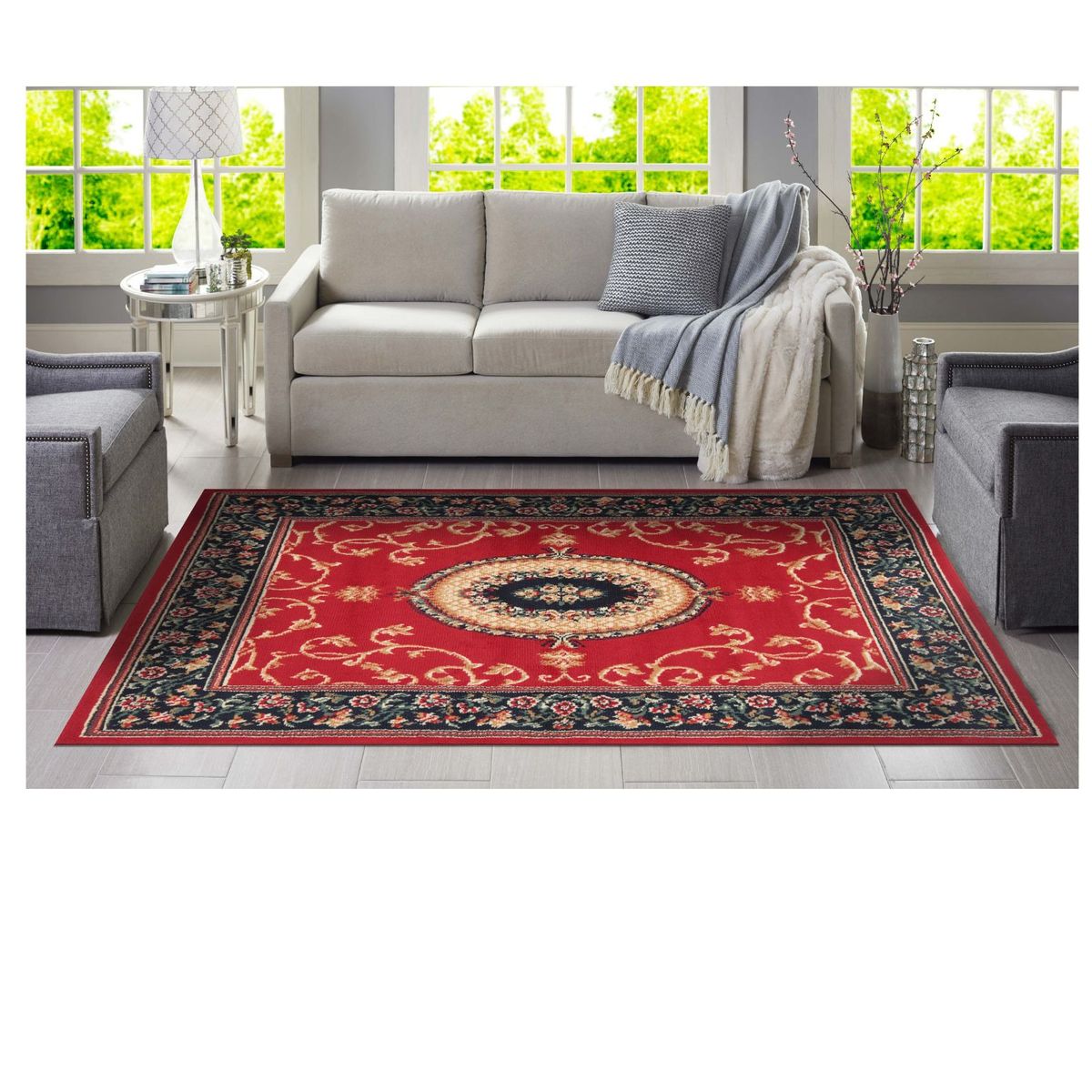 CANNON - Alfombra Camelia Rojo 200x290