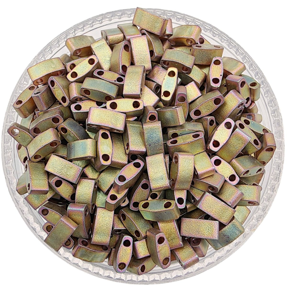 GENERICO - Medias Tilas de 25mm Miyuki 5gr - Cafe