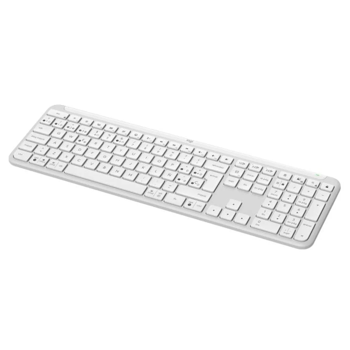 LOGITECH - Teclado Inalámbrico Logitech Signature Slim K950 Blanco Español Bluetooth USB