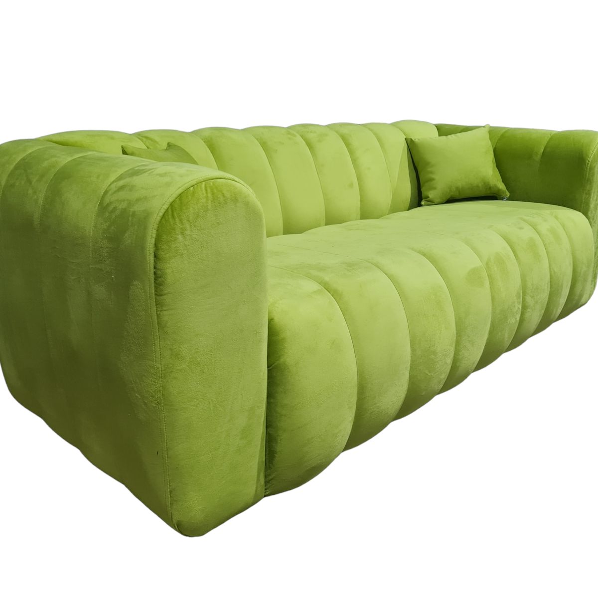 GENERICO - Sofa Martins 2 mts, felpa verde Pistacho