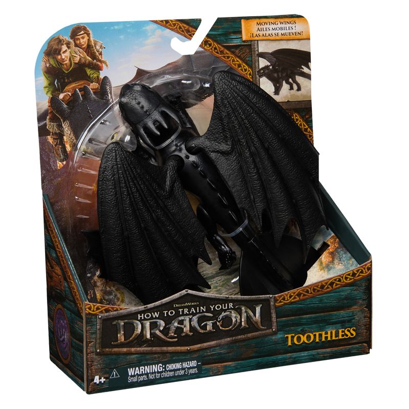 DRAGONS - Figura Articulada 23Cm Chimuelo Como Entrenar a Tu Dragon.