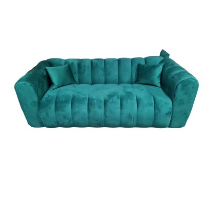 Imagen 2 del producto Sofa Martins 2 mts, felpa verde oscuro, 3 cuerpos