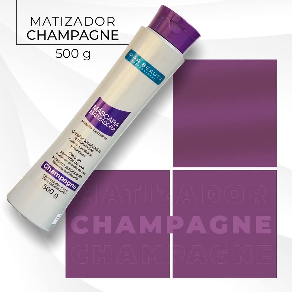 MAR BEAUTY - MASCARA MATIZADORA CHAMPAGNE DE 500G MAR BEAUTY