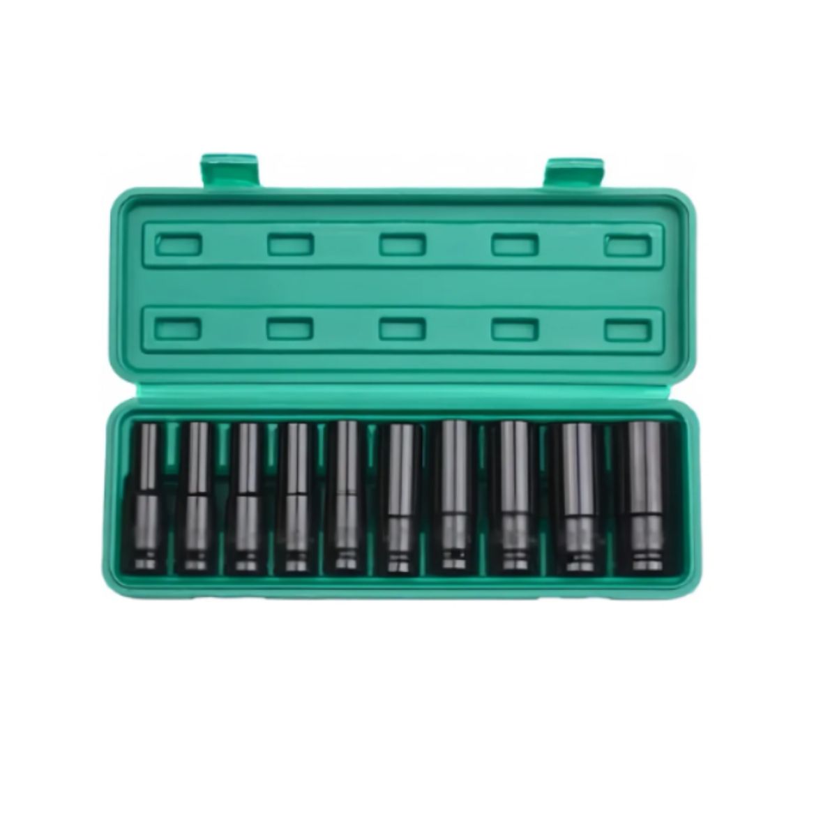 GENERICO - JUEGO DADOS LARGOS DE IMPACTO 10-24 MM 10 PIEZAS