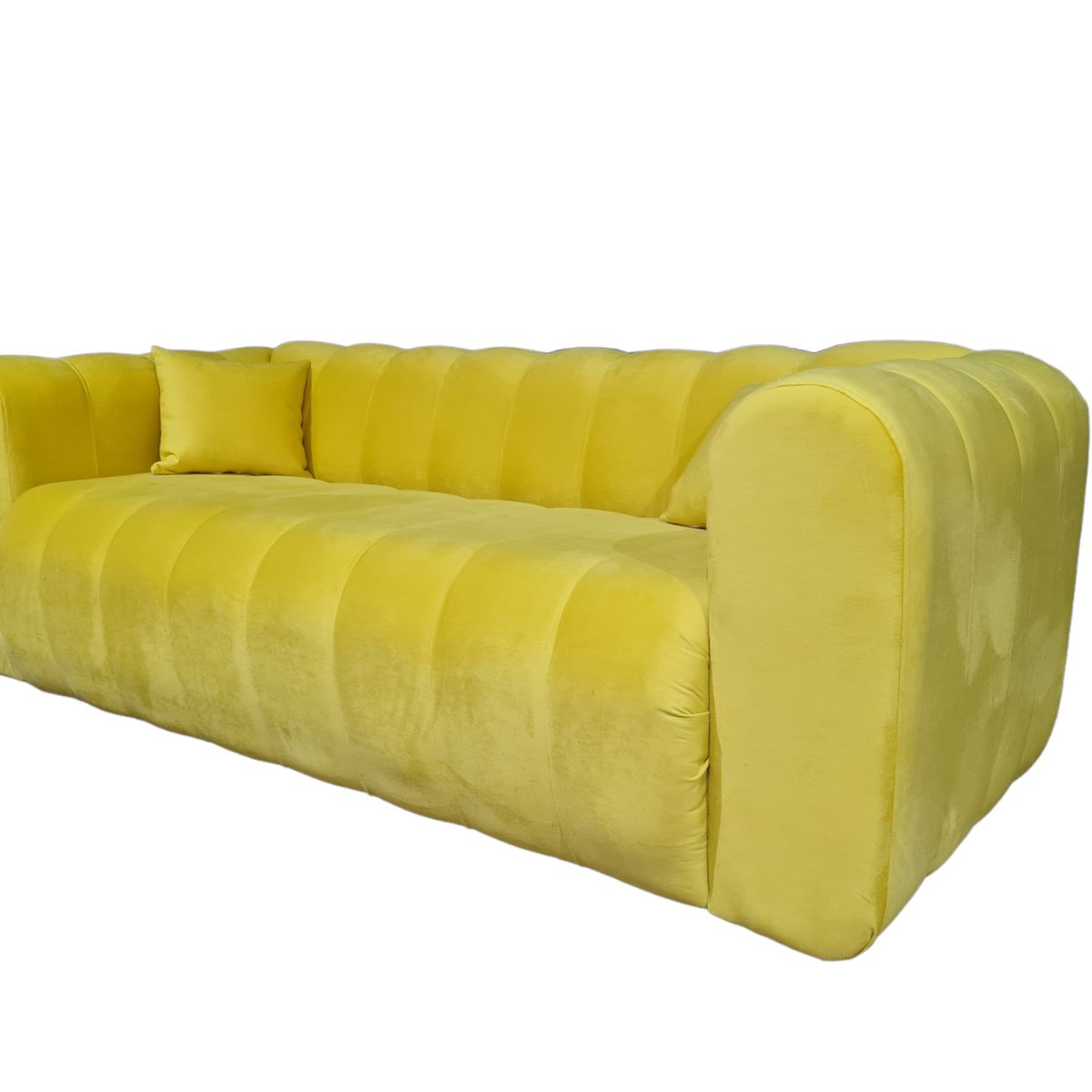 GENERICO - Sofa Martins 2 mts, felpa ocre