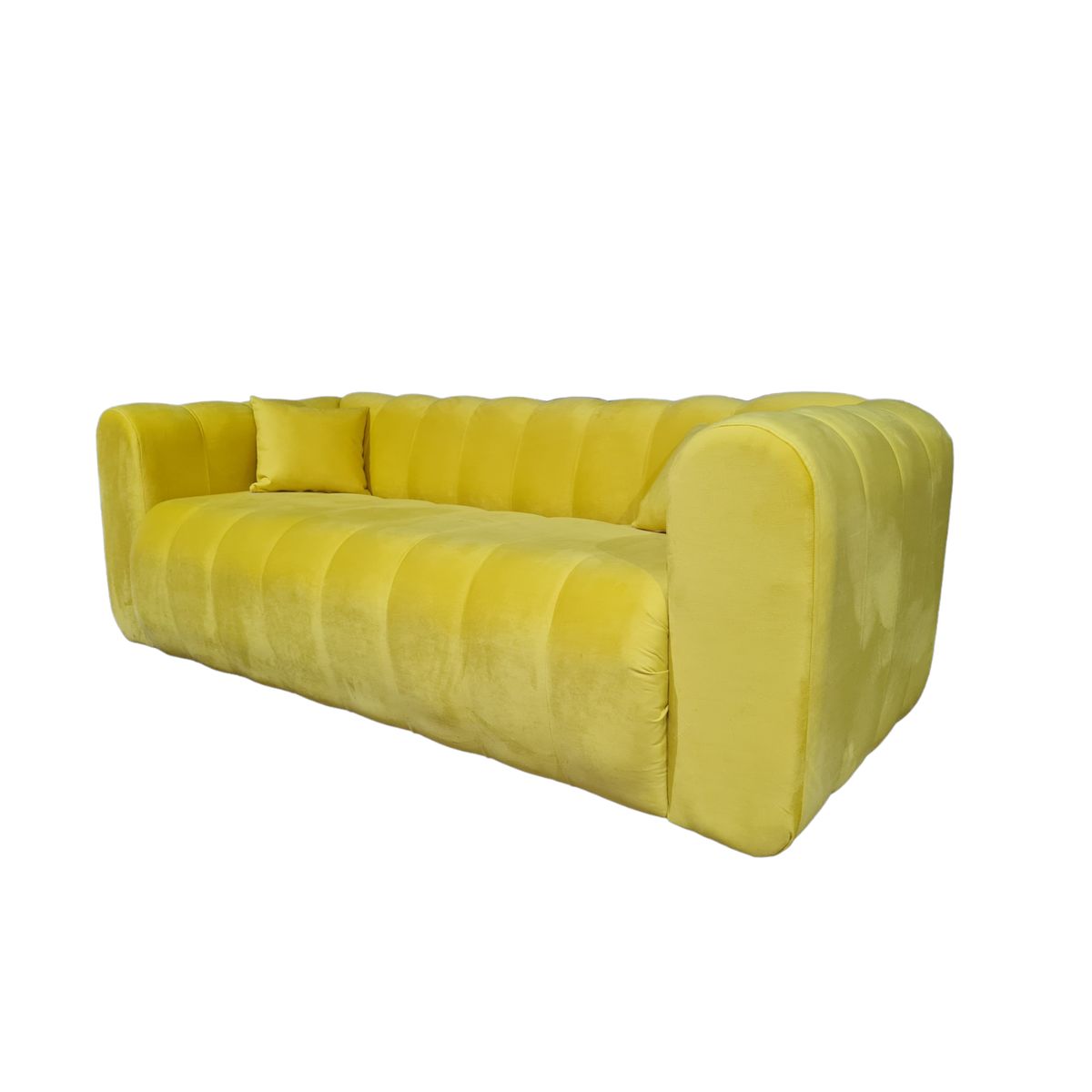 GENERICO - Sofa Martins 2 mts, felpa ocre
