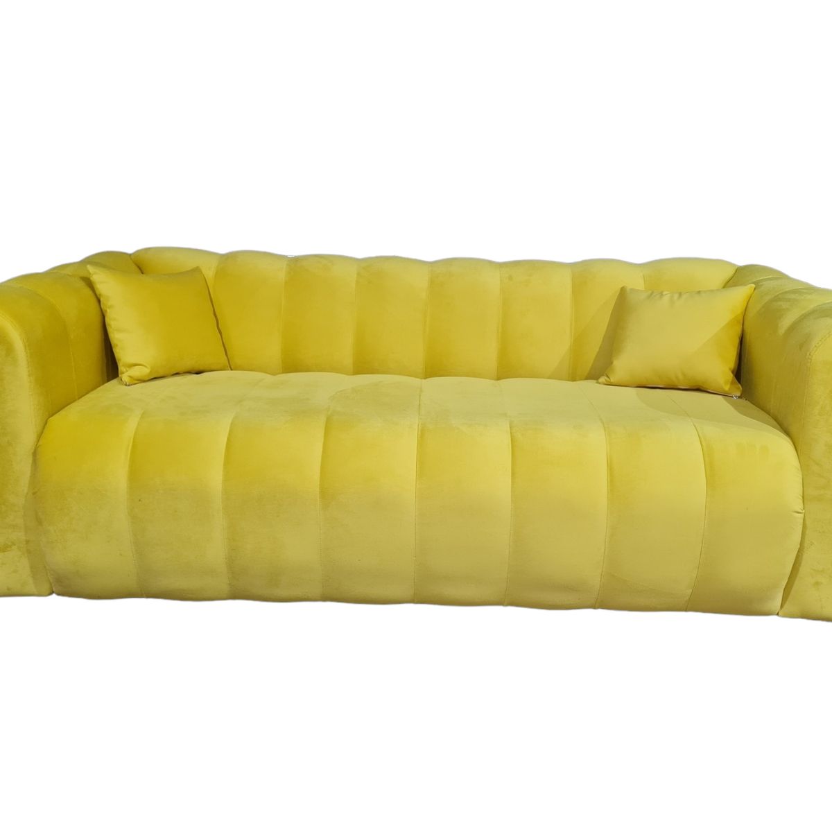 GENERICO - Sofa Martins 2 mts, felpa ocre
