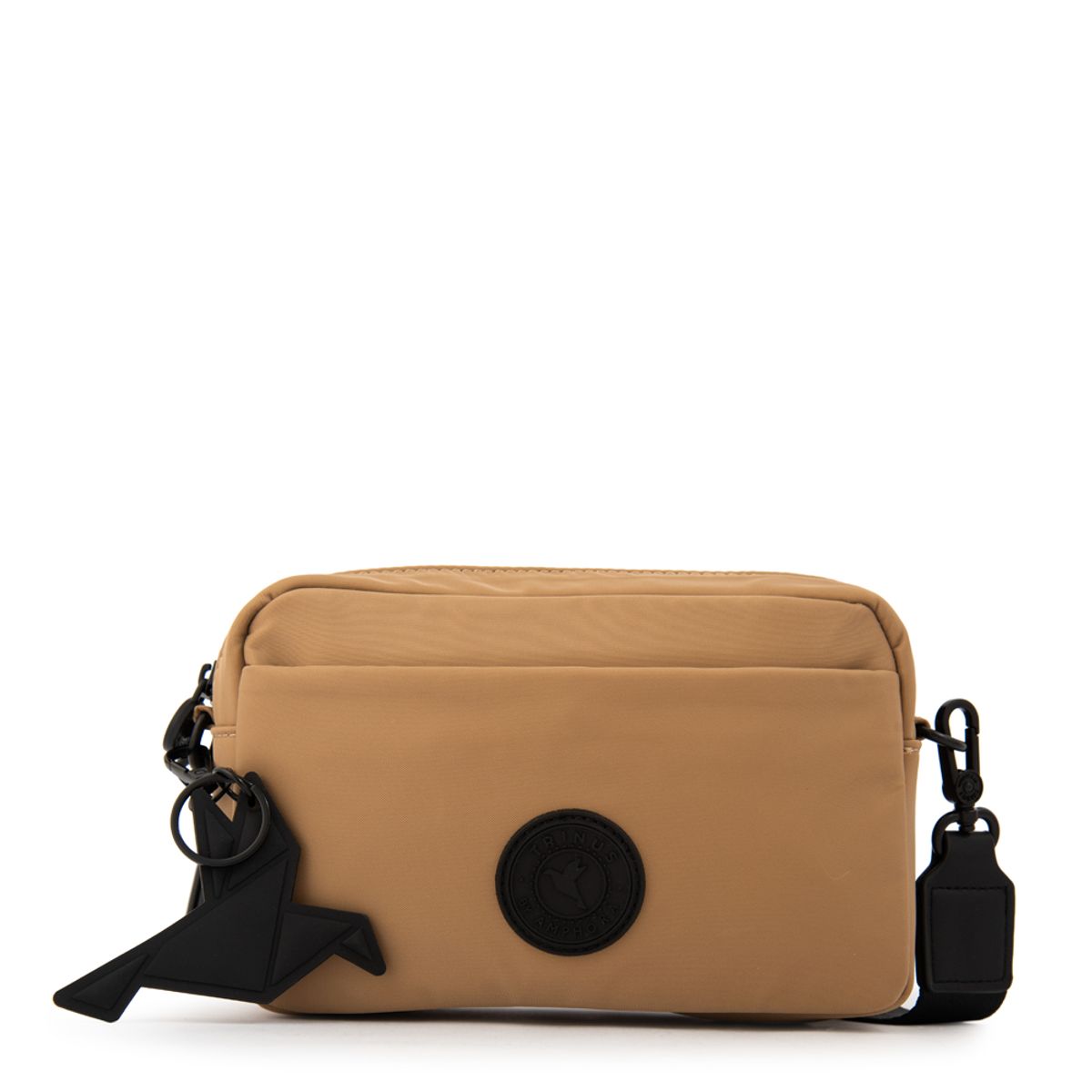 TRINUS - Cartera bandolera brooklyn mediana beige