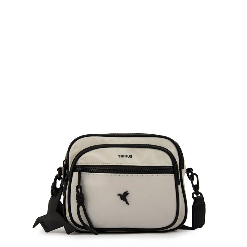 TRINUS - Cartera Bandolera mediana carina gris claro