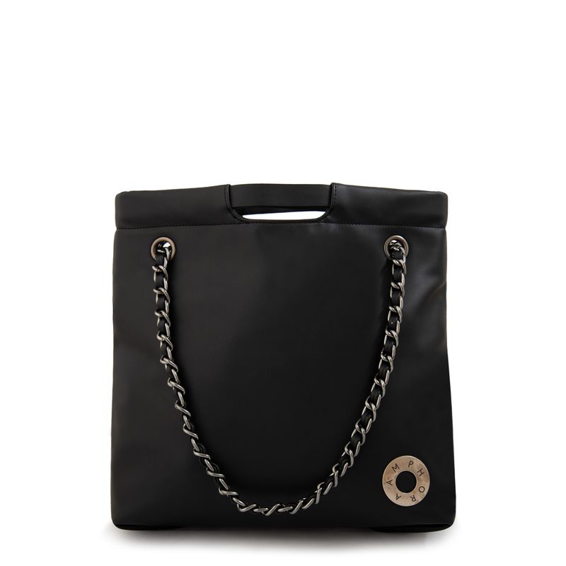 AMPHORA - Cartera Dos Asas grande riley negro