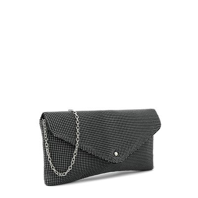 Imagen 2 del producto Cartera fiesta con tapa smith pequeña plateado oscuro