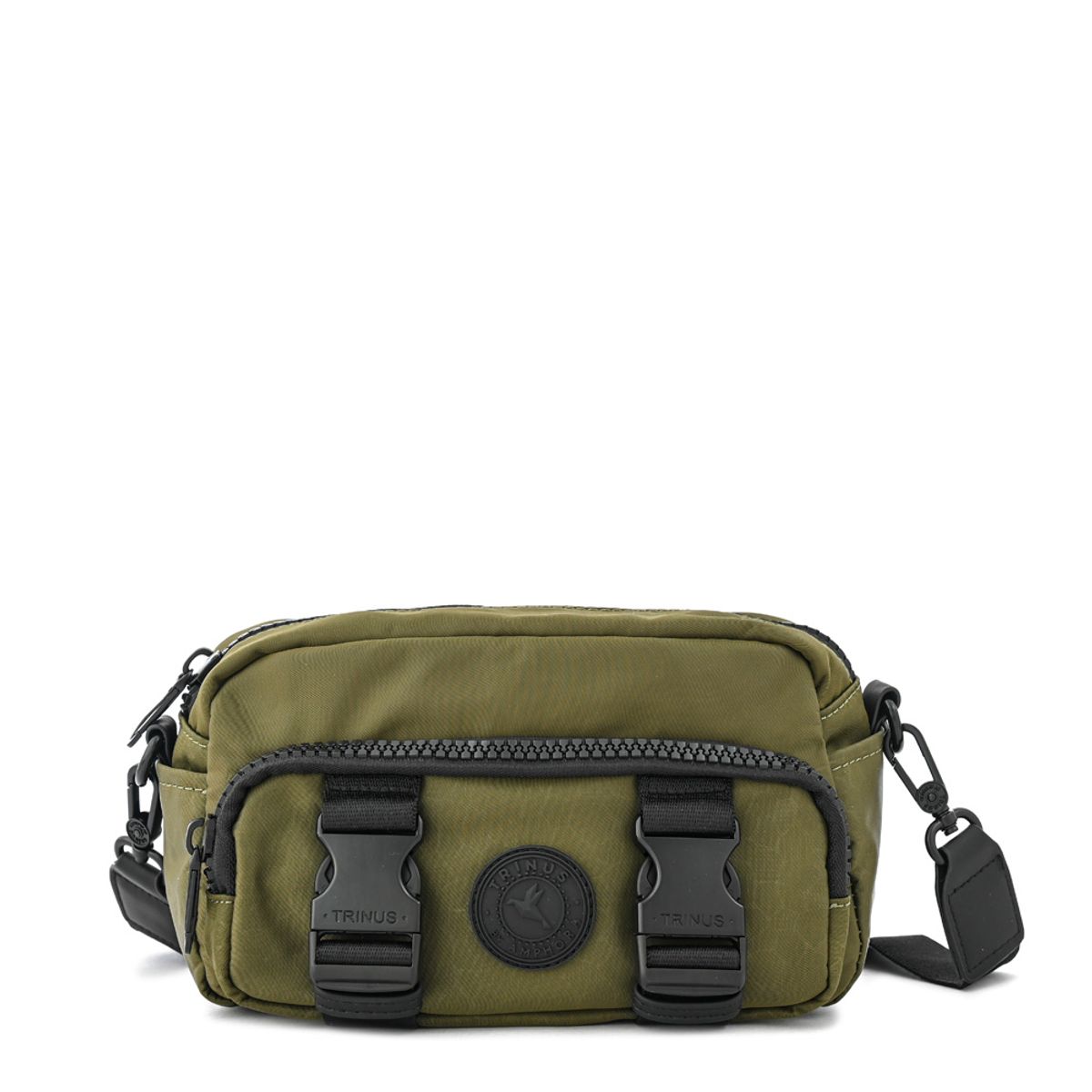 TRINUS - Cartera bandolera amaya pequeña verde oliva