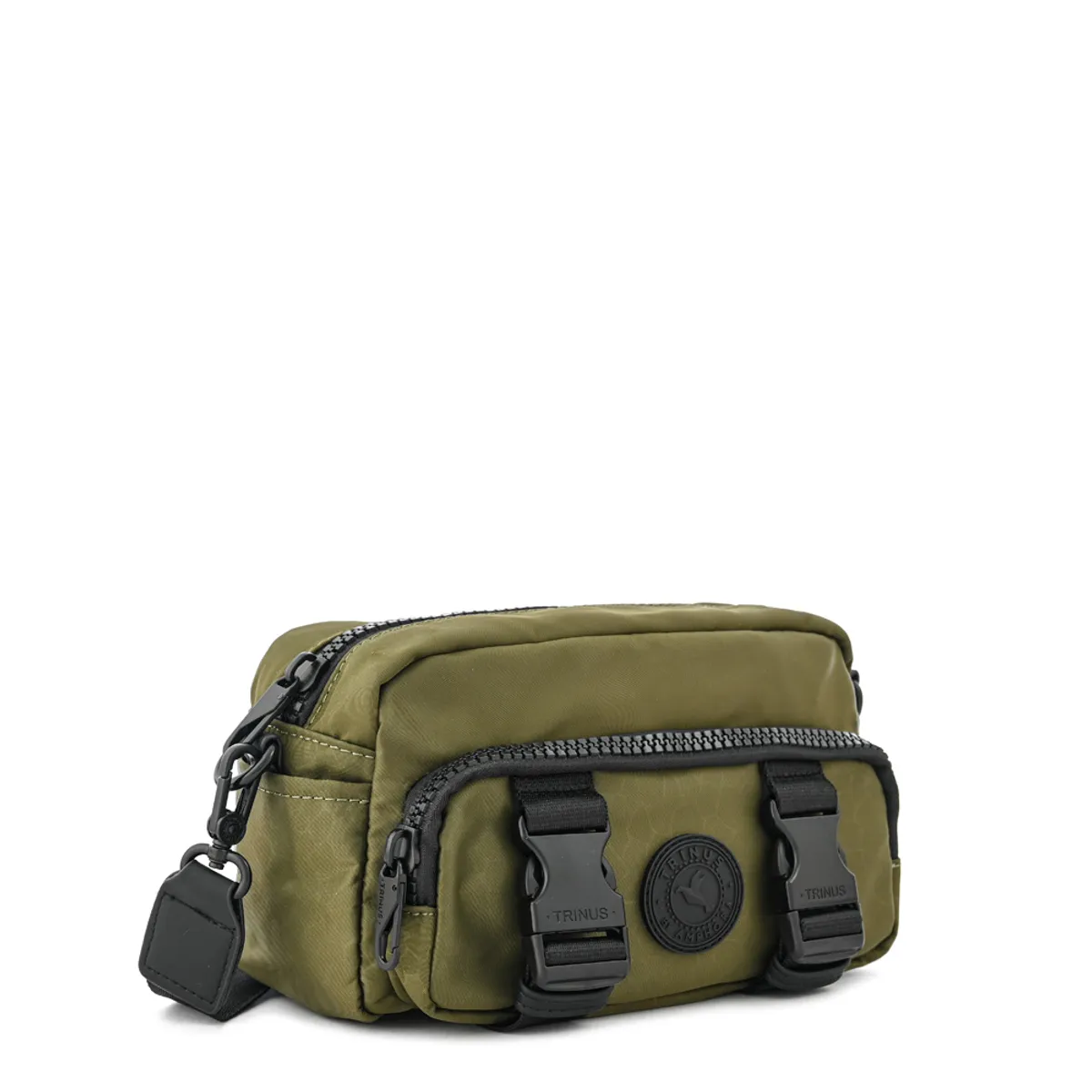 TRINUS - Cartera bandolera amaya pequeña verde oliva
