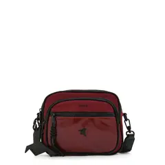 TRINUS - Cartera Bandolera mediana carina burdeo