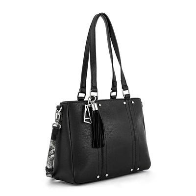 Imagen 2 del producto Cartera tote tres divisiones leroy mediana negro