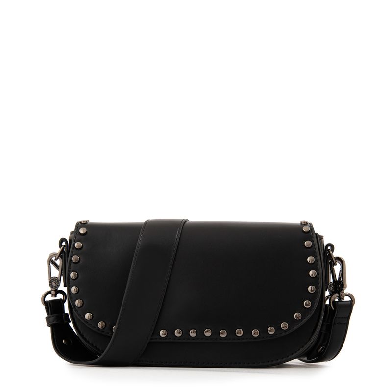 AMPHORA - Cartera Bandolera con tapa pequeña nicola negro