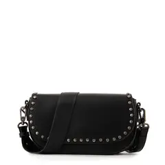 AMPHORA - Cartera Bandolera con tapa pequeña nicola negro