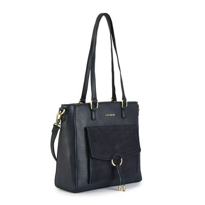 Imagen 2 del producto Cartera tote tres divisiones lya mediana azul oscuro
