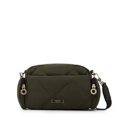 AMPHORA - Cartera bandolera laurie mediana verde oliva