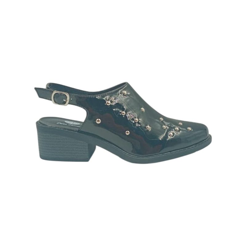 HERIEL - Zapato Negro Charol  Taco