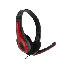 PHILCO - Audífonos con micrófono para videoconferencia - Rojo