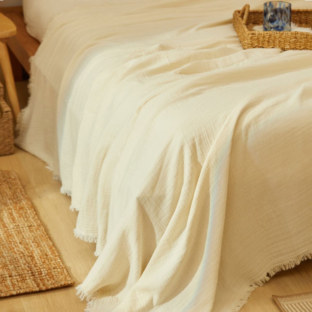 CALMA HOUSE - Colcha Layer Crudo 240x260 (cama 2 plazas o Queen) Calma House