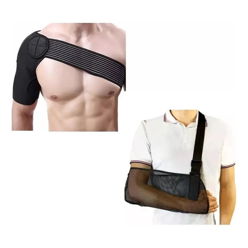 GENERICO - Soporte De Hombro Hombrera + Cabestrillo Para Brazo Inmovilizador