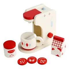 GENERICO - Mini cafetera Juguete De Madera Didáctico simulación