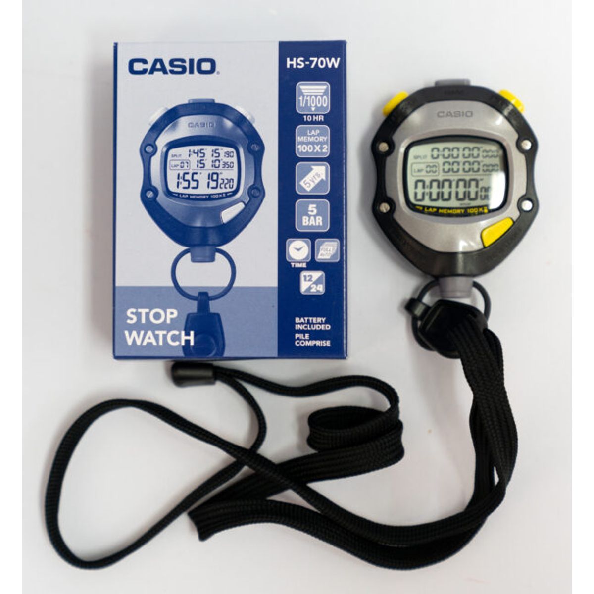 CASIO - CRONOMETRO CASIO HS70W-1 100 LAP LINEA PROFESIONAL