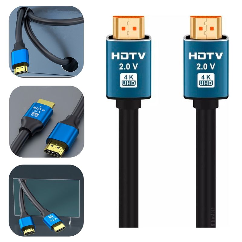 GENERICO - Cable Hdmi 4k Uhd V 2.0 2160p 1,5 Metros De Alta Velocidad