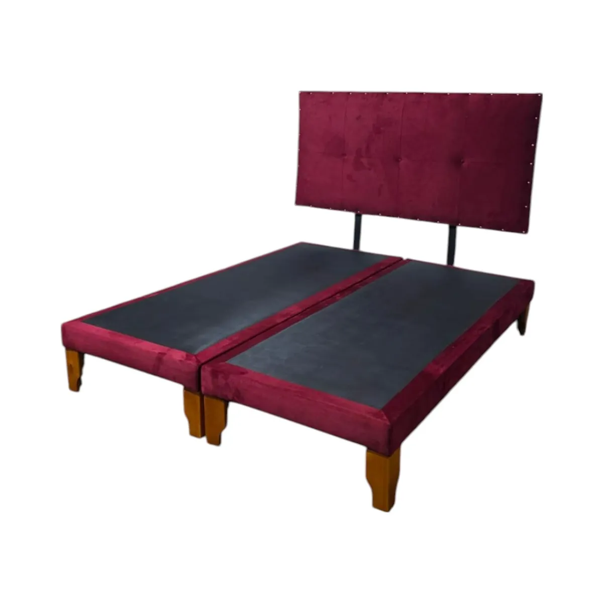 DISEÑOS VALESTRINI - CAMA EUROPEA KING FELPA BURDEO