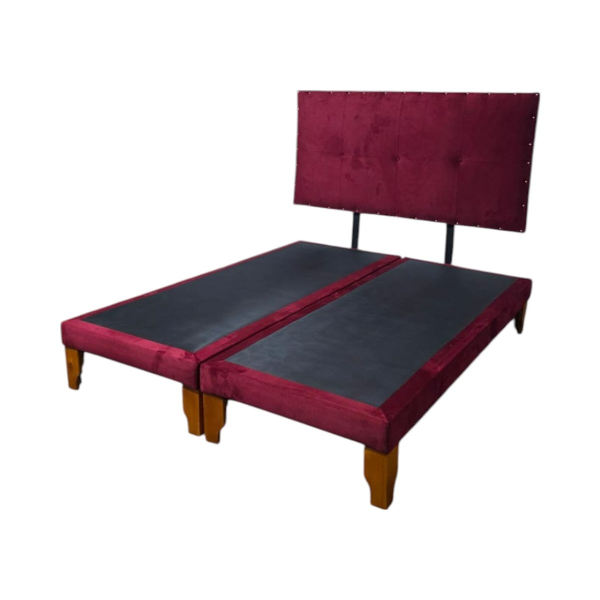 DISEÑOS VALESTRINI - CAMA EUROPEA KING FELPA BURDEO