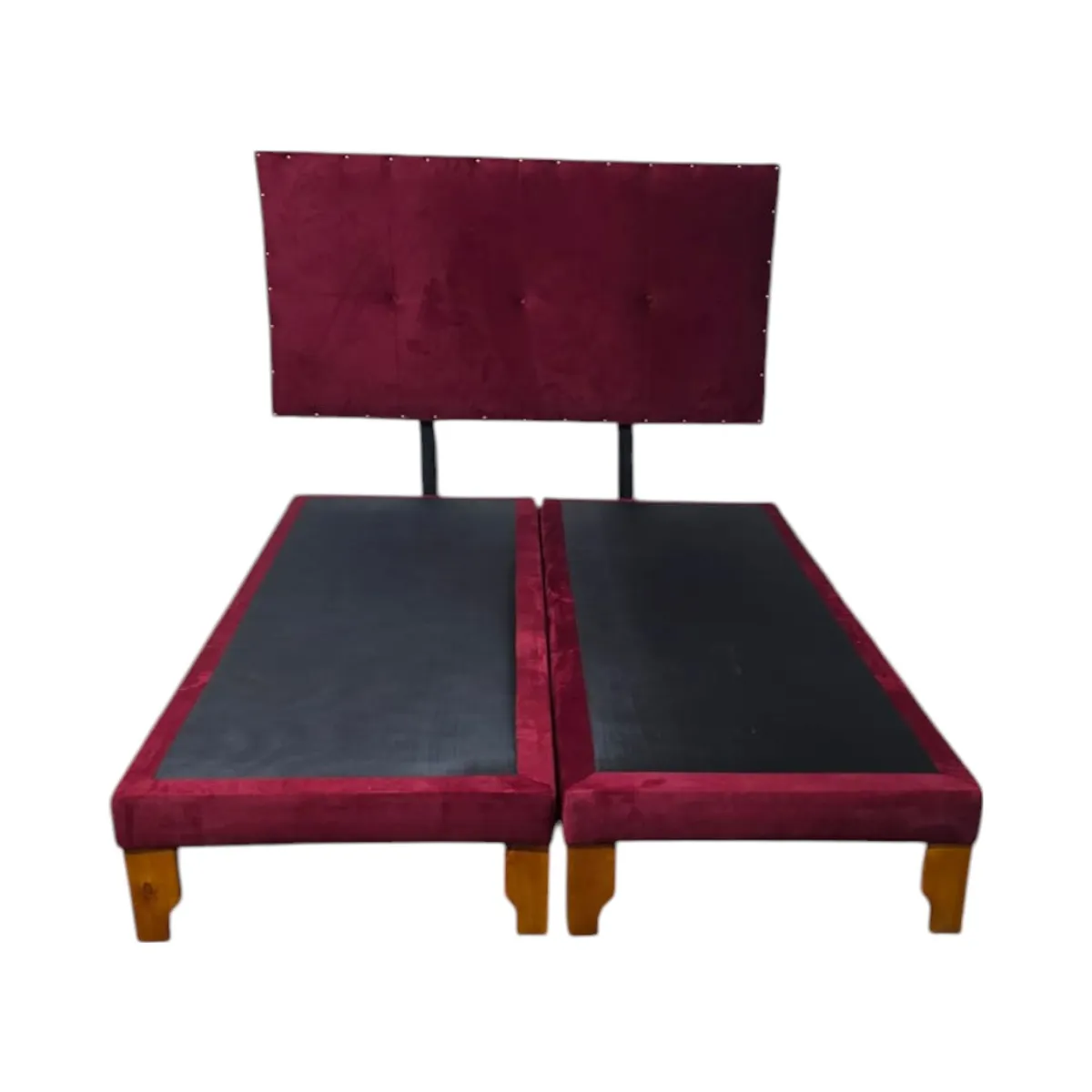 DISEÑOS VALESTRINI - CAMA EUROPEA KING FELPA BURDEO