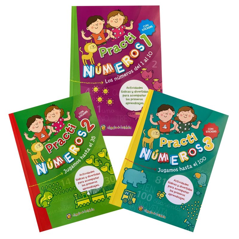 EDITORIAL GUADAL - Libros de actividades - Practi Números 1-2-3 Pack 3
