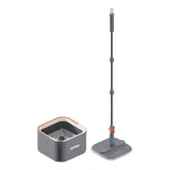 BOMIDI - Trapeador Giratorio 360°+180 Balde Escurridor 2 Mopas
